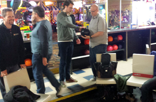 Bowling for fun.