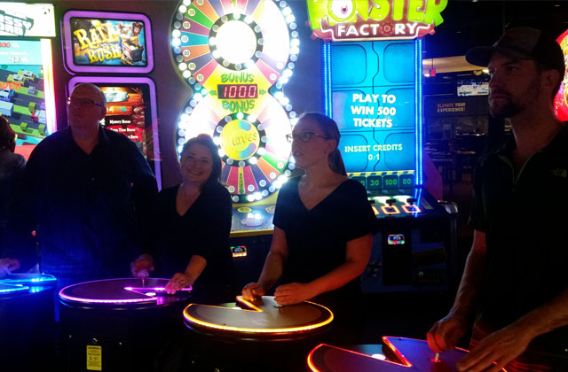 Laser tag and video games.